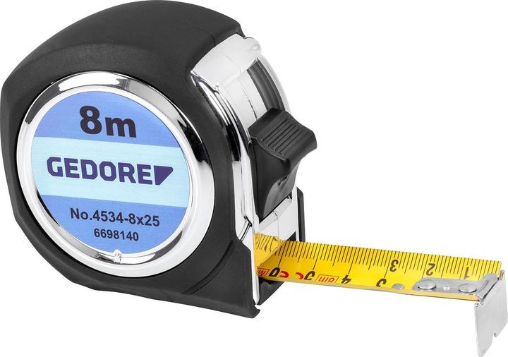 Immagine prodotto Gedore 4534-8 Metro a nastro in acciaio da 8 m (8 m)