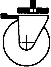 Produktbild Proroll Gummireifen, thermoplastisch, mit Gewindestift