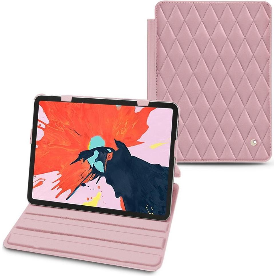 Noreve Lederschutzhülle horizontal (iPad Air 2022 (5. Gen), iPad Air 2020 (4. Gen)), Tablet Hülle, Rosa