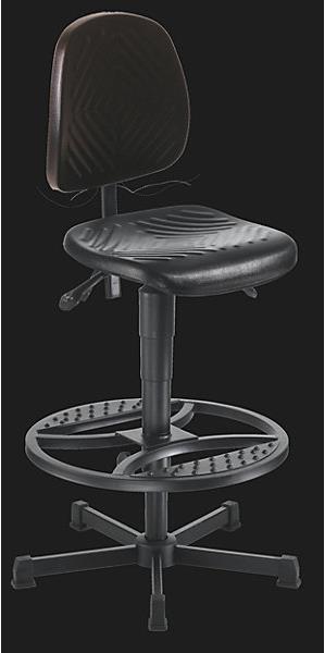 Produktbild Meychair Arbeitsdrehstuhl, gepolstert mit PU-Schaum, Gasfeder-Höhenverstellung