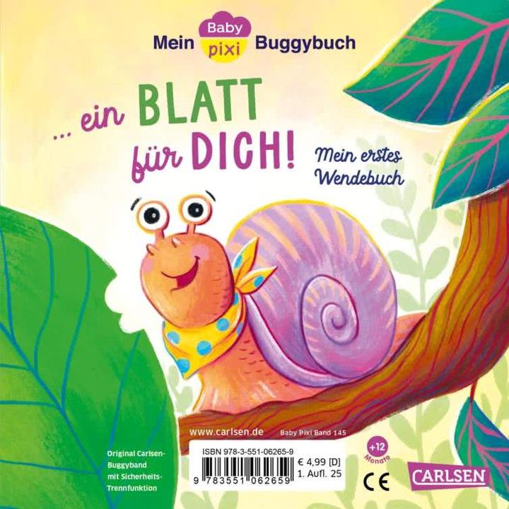 Actual product image Baby Pixi (unkaputtbar) 145: Mein Baby-Pixi-Buggybuch: Ein Blatt für mich – ein Blatt für dich (German)