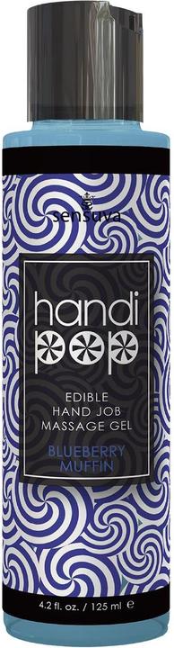 Produktbild Sensuva Handipop Handjob Massage Gel Blueberry Muffin 125 ml (125 ml)
