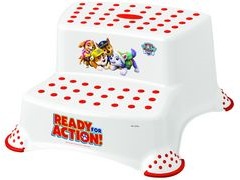 Actual product image keeeper kids step stool igor "Paw Patrol", two steps, white