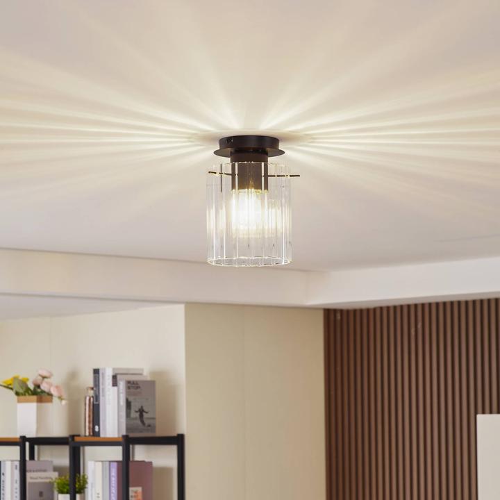 Produktbild Lucande Eirian Deckenleuchte Clear/Black (E27)