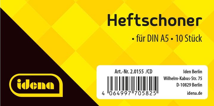 Produktbild Idena Heftschoner A5 transparent rot (A5)