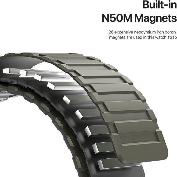 Produktbild Dux Ducis KJ Armband (42 mm, 45 mm, 44 mm, 49 mm, Silikon, Apple Watch Ultra 2, Apple Watch Series 8, Apple Watch Ultra, Apple Watch Series 5, Apple Watch Series 7, Apple Watch Series 6, Apple Watch Series 3, Apple Watch Series 4, Apple Watch SE, Apple Watch Series 9)