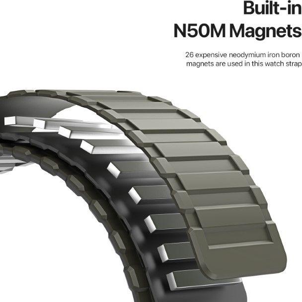 Actual product image Dux Ducis KJ bracelet (42 mm, 45 mm, 44 mm, 49 mm, Silicone, Apple Watch Ultra 2, Apple Watch Series 8, Apple Watch Ultra, Apple Watch Series 5, Apple Watch Series 7, Apple Watch Series 6, Apple Watch Series 3, Apple Watch Series 4, Apple Watch SE, Apple Watch Series 9)