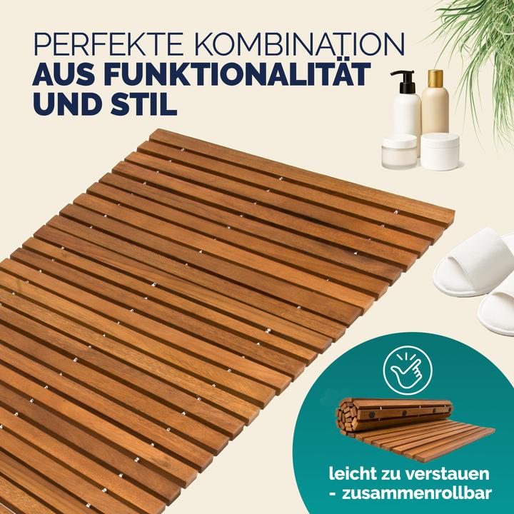 Immagine prodotto Deuba Set di 2 tappetini da bagno (80 x 50 cm)