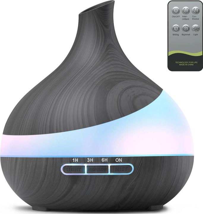 Produktbild Aroma Diffuser K205/60R16 mit Fernbedienung, Timer & LED-Farben (500 ml)