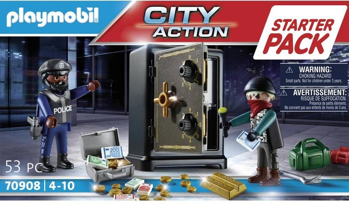 Image du produit Playmobil Starter Pack Casseur de coffre-fort (70908, Playmobil City Action)
