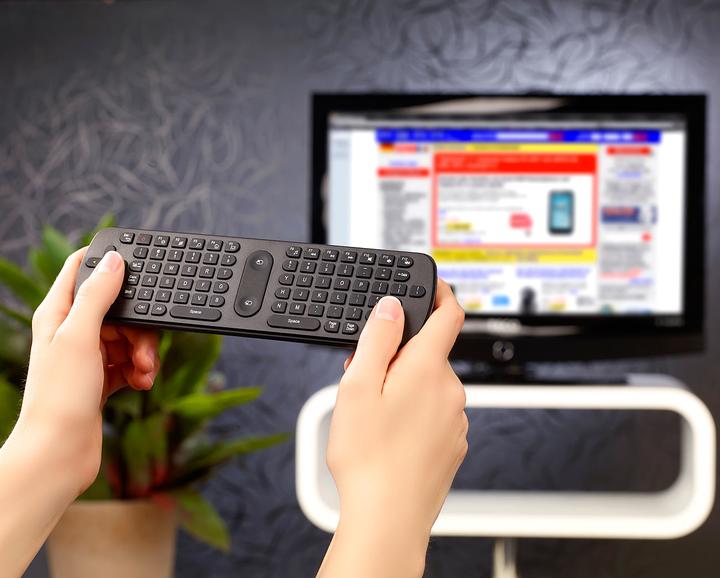 Produktbild GeneralKeys 3in1-Funk-Air-Maus mit Multimedia-Tastatur & Fernbedienung