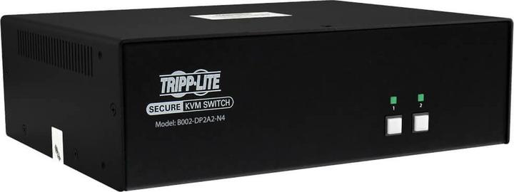 Actual product image Eaton TIPPLITE Secure KVM Switch 2-Port Dual Monitor DisplayPort 4K NIAP PP 3.0 Audio TAA