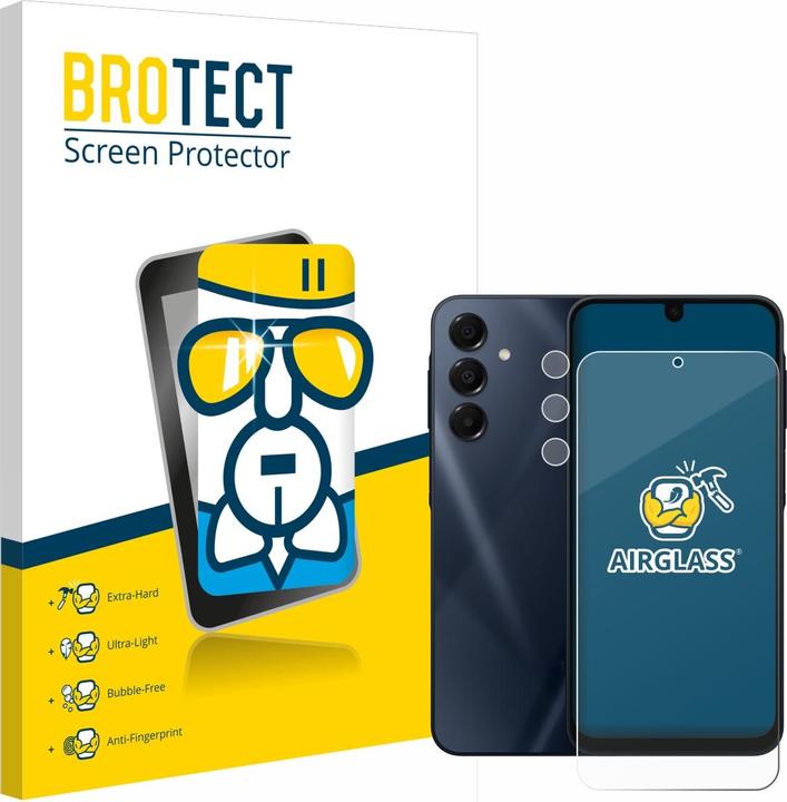 BROTECT Schutzglas Schutzfolie Glas Folie Displayschutz klar (1 Stück, Samsung Galaxy A16 5G)
