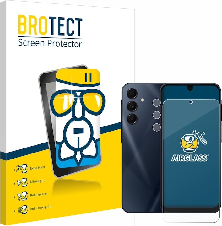 BROTECT Schutzglas Schutzfolie Glas Folie Displayschutz klar (1 Stück, Samsung Galaxy A16 5G)