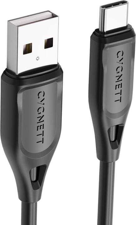 Immagine prodotto Cygnett Cavo Essentials da USB-C a USB-A (USB 2.0), nero, 2 m (2 m, USB 2.0, 60 W)