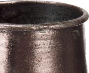 Actual product image Giftdecor antique silver conical relief vase