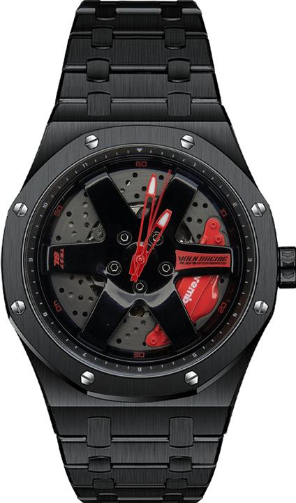 Produktbild 21cars TE37 AP - Rot - Schwarz | Automatic | Non-Spin (43 mm)