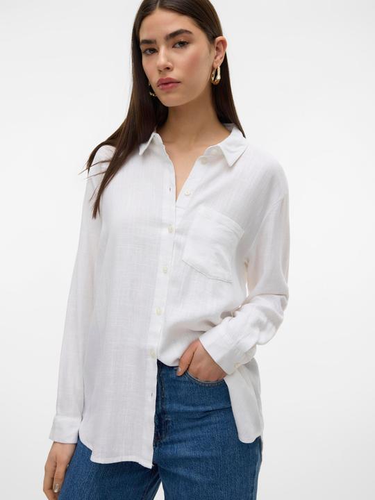 Produktbild Vero Moda Normal geschnitten Hemdkragen Ärmelbündchen mit Knopf Hemd Hemd (XS)