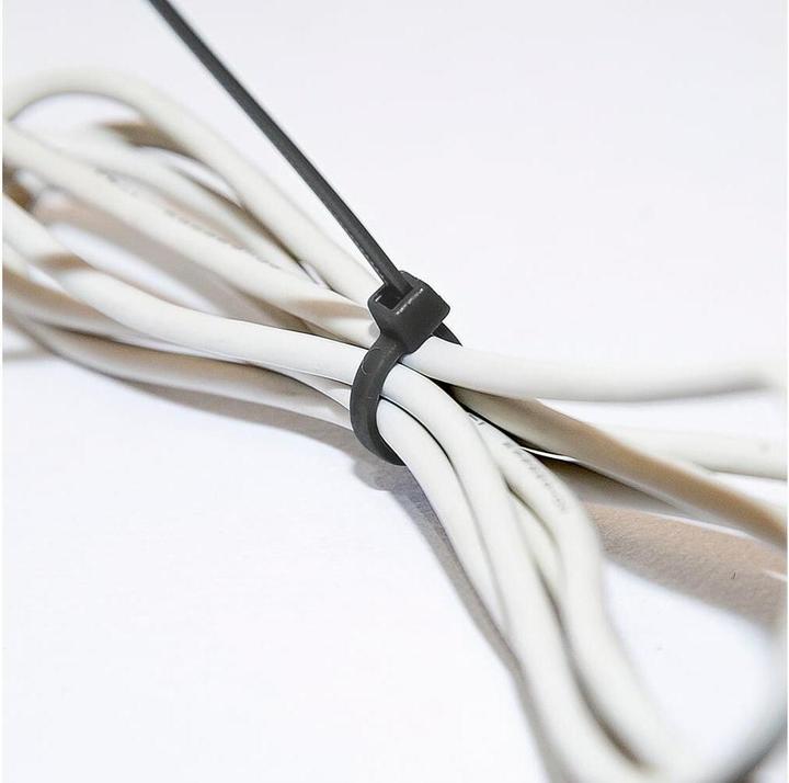 Produktbild Easymaxx Kabelbinder Set 700 Stück, Schwarz/Weiss 100 mm x 2.5 mm (Kunststoffkabelbinder, 100 mm, 700 Stk.)