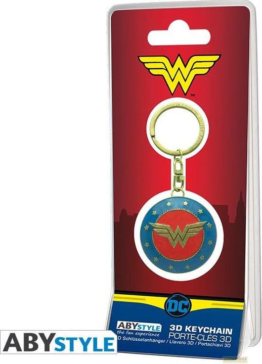 Actual product image ABYstyle DC COMICS - Keychain 3D Shield Wonder Woman X2