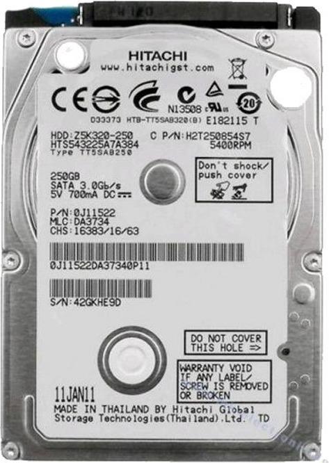 HP HGST Travelstar Z5K320 HTS543232A7A384 (0.32 TB, 2.5")