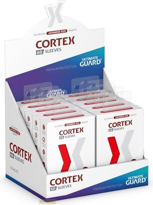 Produktbild Ultimate Guard 60 pochettes Cortex Sleeves format japonais Rouge