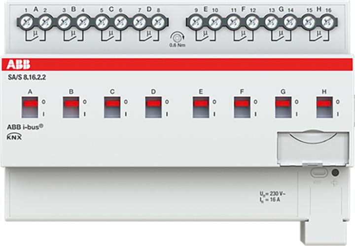 Produktbild ABB Schaltaktor 8fach 16 ASA/S8.16.2.2REG 2CDG110263R0011 (Schaltaktor)