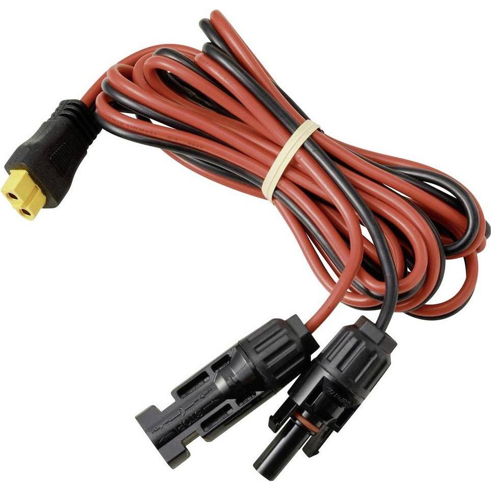 Tru Components, Accessori per generatori di corrente, PV-Solarstecker auf XT60-Kabel 1,5 M TC-13619276 Schwarz, Rot In (Spina solare)