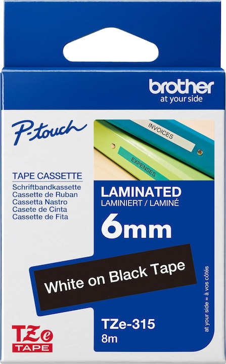 Actual product image Brother Tze-315 (0.60 cm, Black)