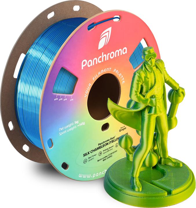 Produktbild Polymaker Panchroma™ PLA Dual Silk (PLA, 1.75 mm, 1000 g, Mehrfarbig)