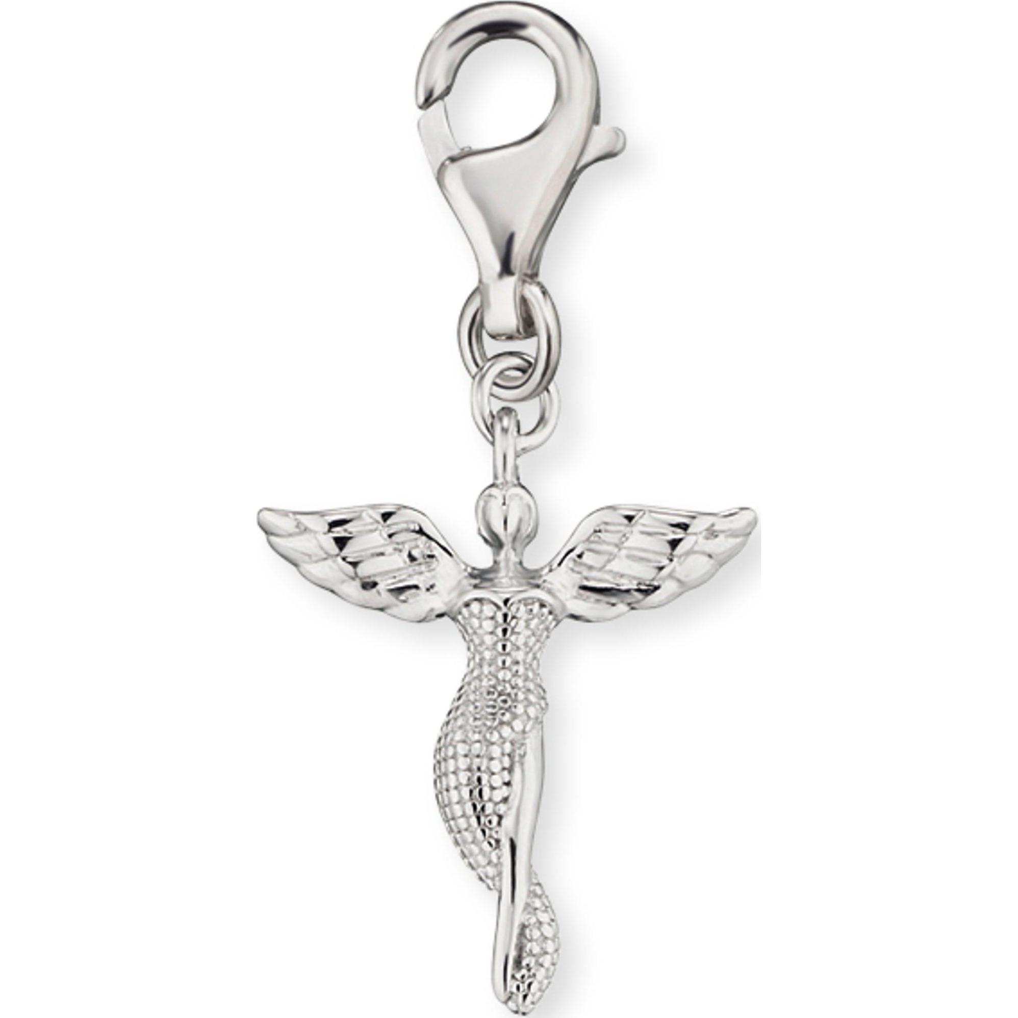 Engelsrufer, Kettenanhänger, Charm Engel Silber, (925er Silber)