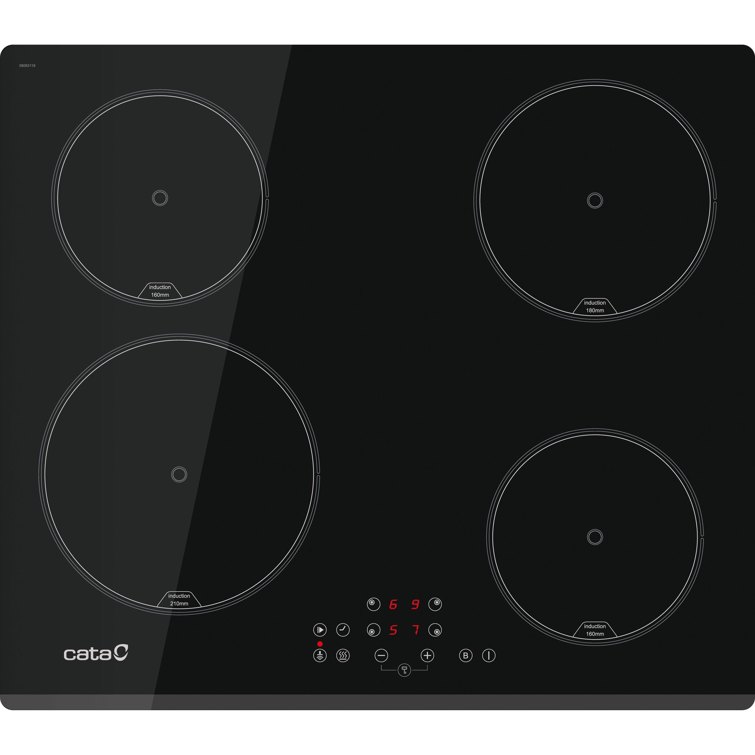 Cata Nero Ib 6324 E2 Bk, Piano Di Cottura,