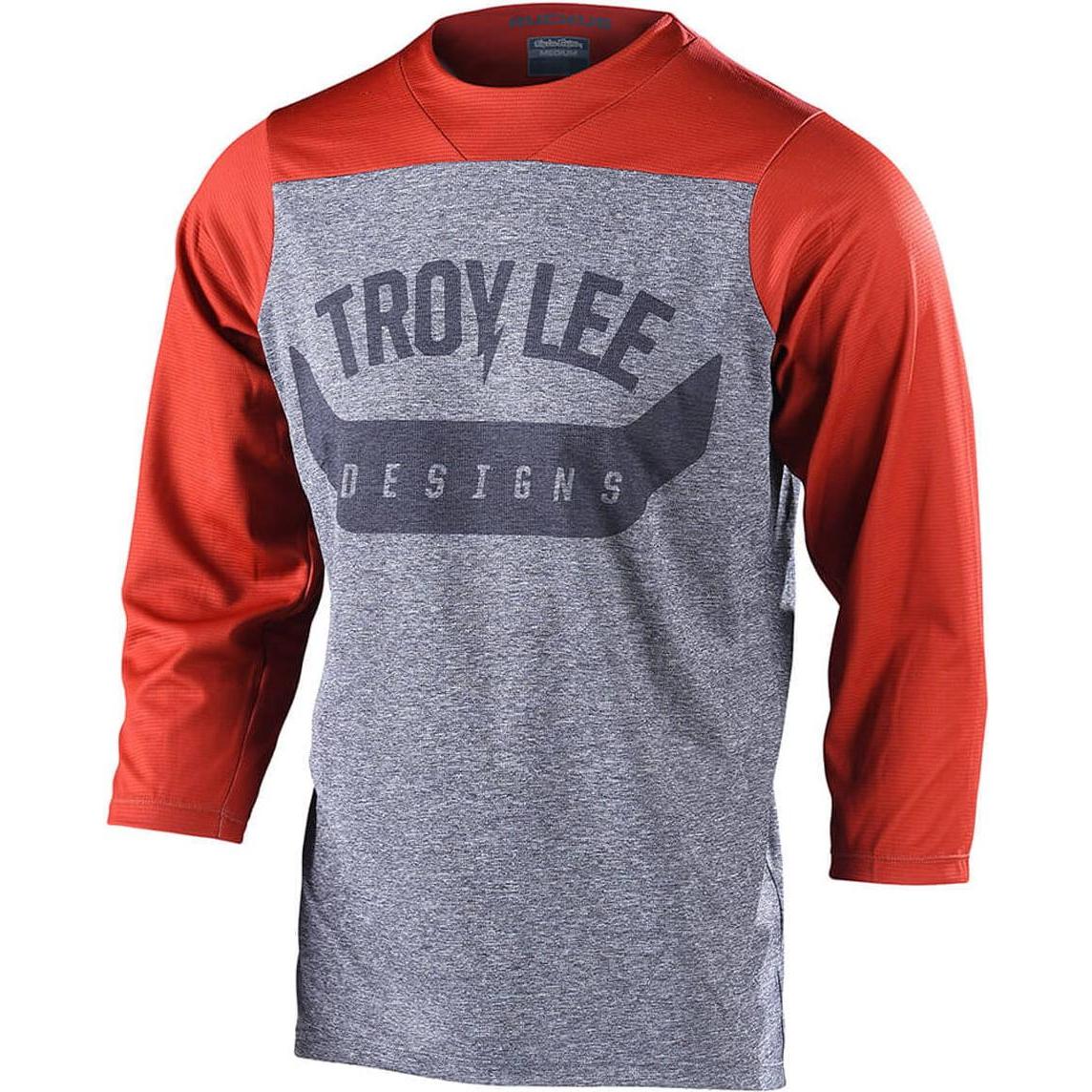 Troy Lee Designs, Herren, Velotrikot, Ruckus (M), Rot, Grau, M