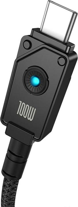 Actual product image Baseus Fast Charging Data Cable USB to USB-C, 100W, 1m - Black (1 m, 100 W)