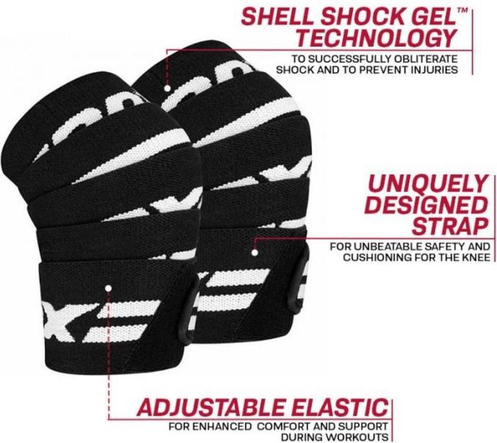Actual product image Rdx Knee Straps (One size)