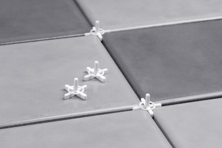 Actual product image Conmetall Meister Tile crosses 1.5 mm 1000 pieces