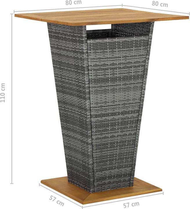 Produktbild vidaXL Garten-Bar-Set (80 x 80 x 110 cm)