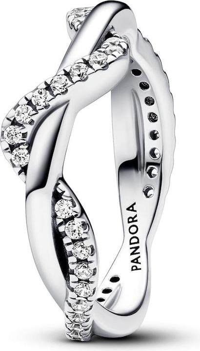 Immagine prodotto Pandora Anello a onde intrecciate scintillanti (52, 925 Argento)