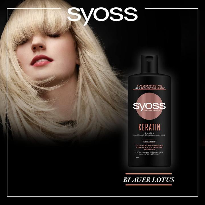 Image du produit Syoss Kératine (440 ml, Shampoing liquide)