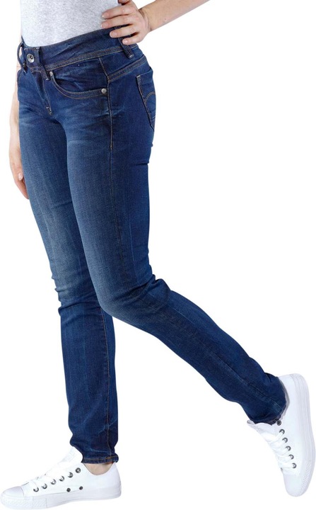 Actual product image G-Star Midge Saddle Mid Straight Jeans Neutro dk aged (W32/L32)