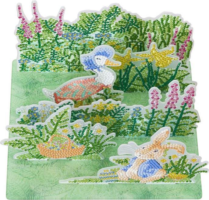 Actual product image Craft Buddy Peter Rabbit Crystal Art 3D Scene