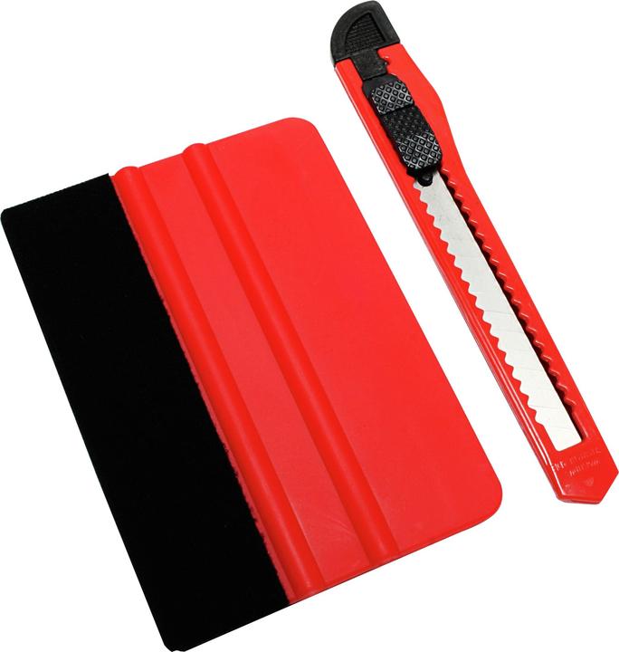 Gardinia Squeegee+cutter set for window films (10 x 7 cm)