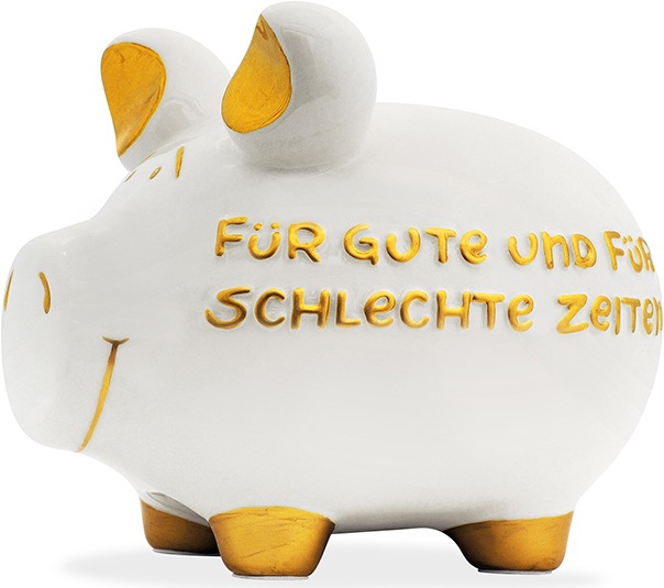 Immagine prodotto G. Wurm Salvadanaio KCG Medium pig, significa Per il bene e per il male, in ceramica, Art. 101695 (W/H/ (17 x 15 x 15 cm)