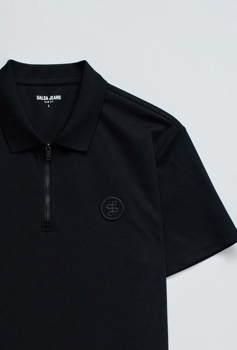 Produktbild Salsa Jeans Polo Pique Structure And Zip (S)