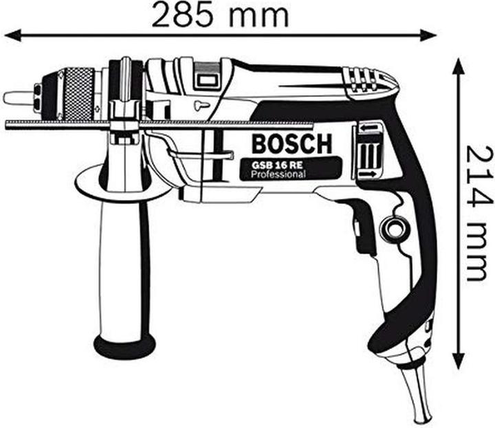 Produktbild Bosch Professional Schlagbohrmaschine GSB 16 RE, mit Handwerkerkoffer (Netzbetrieb)