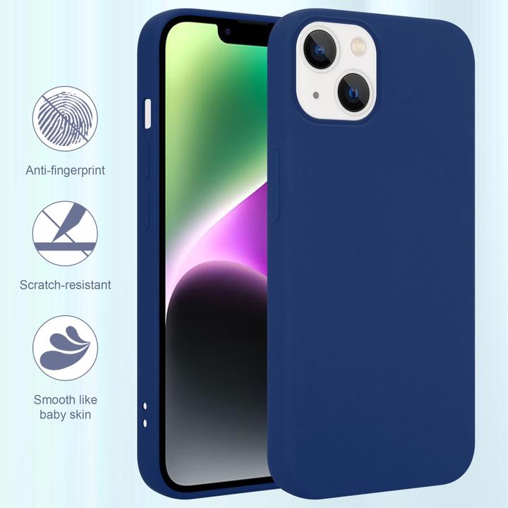 Produktbild Cadorabo Hülle für Apple iPhone 14 im TPU Liquid Silicone Case Style (Apple iPhone 14)