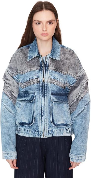 Actual product image Revers Collar Plain Oversized Jacket (38)