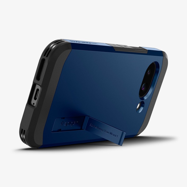 Actual product image Spigen Tough Armor AI (MagFit) Pixel 9a Case Navy Blue (Google Pixel 9a)