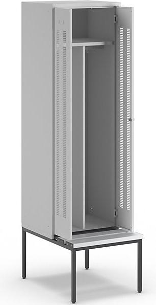 Actual product image Wolf Clothes locker with bench underneath (60 cm, 214 cm)