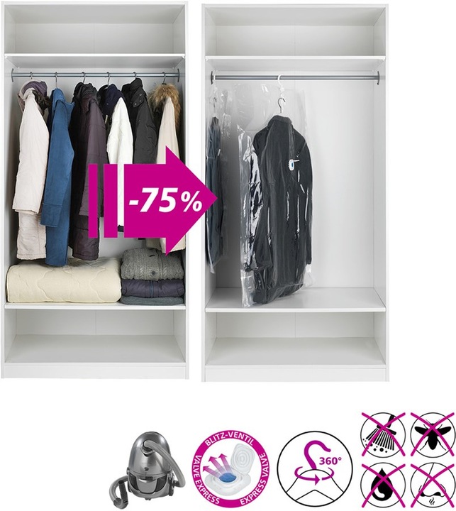 Image du produit Wenko Sac à vêtements peu encombrant